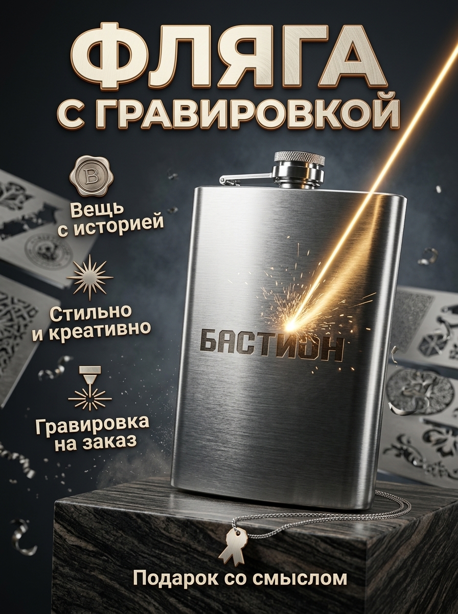 Гравировка на Фляге